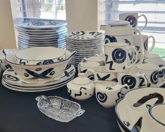 FUN Mikasa Fashion Plate RAGGAE barware glasses and china 