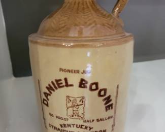 VINTAGE Daniel Boone Stone Ware Whisky Jug