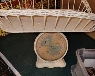 Antique baby scale