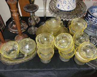 Yellow depression glass
