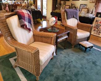 Wicker chairs