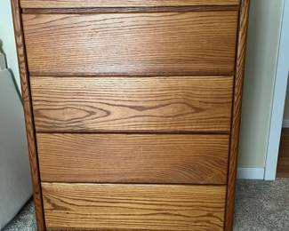 Oak Dresser - 48.5" high, 19" deep