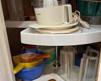Kitchen dishes and storage