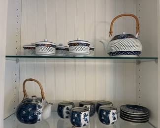 Blue  and white dishware from Japan