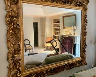 Most amazing mirror that is palace size, carved wood one of the best