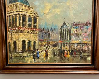 Oil on canvas, one of many paintings