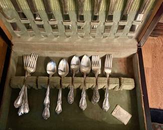 Plated silver flatware beautiful condition