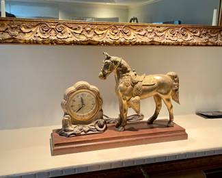 Vintage Horse Clock
