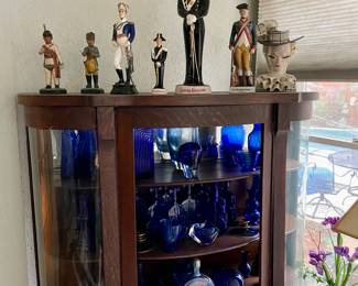 Larger collection of cobalt blue glass