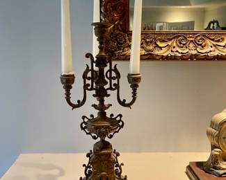 One of a pair of antique Candelabra 