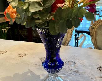 Cobalt blue vase