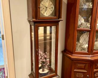 Windup mechanical Grandfather style clock
