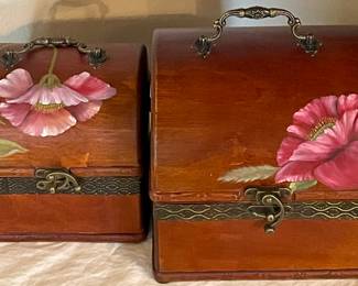 Hand Painted Wooden Boxes/Chests