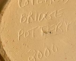 Covered Bridge Pottery Pitcher