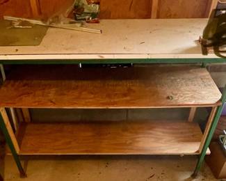 Metal Frame Shop Bench