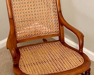 VINTAGE/ANTIQUE RATTAN ROCKER