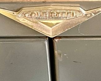 VINTAGE COLE STEEL METAL CABINET W/SAFE