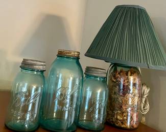 Antique Ball Mason Jars, Antique Ball Mason Jar Lamp 