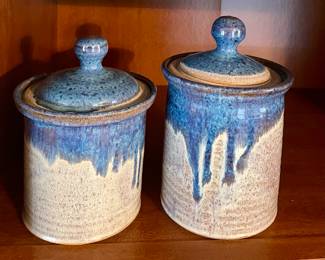 Vintage Seagrove NC Pottery Canisters