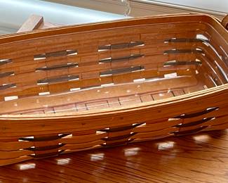 VINTAGE LONGABERGER BREAD BASKET W/LINER