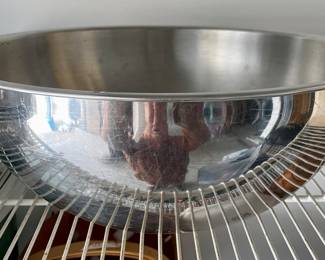 Large, Heavy Stainless Steel Mixing Bowl 