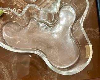 Alvar Aalto glass dish 