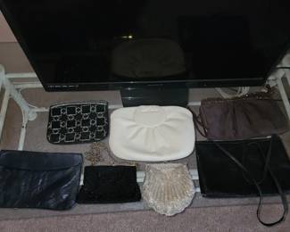 second flat screen, clutches