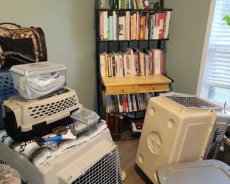 pet kennels, bags, supplies