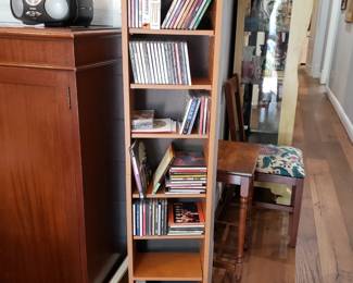 CASE WITH CDS AND DVDS