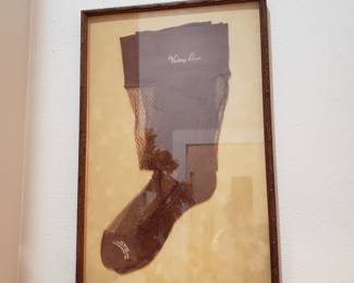 FRAMED SILK STOCKINGS FROM GALVESTON