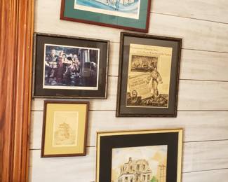 GALVESTON JEAN LAFFITTE HISTORIC FRAMED ART