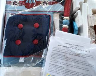 Rock A Buddies "Fly Boy" airplane rocker, NIB