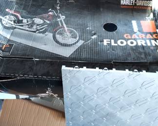 Harley-Davidson garage floor tiles