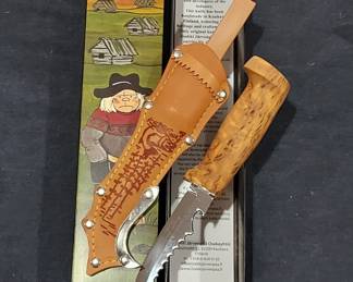 Finnish-made Iisakki Jarenpaa multi-purpose fishing knife