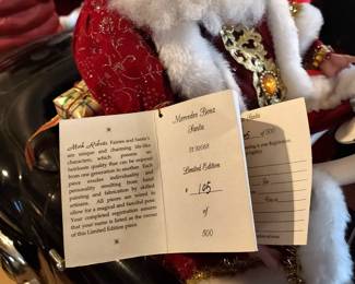 Detail, Mark Roberts "Mercedes Benz Santa". Limited edition 105 of 500.
