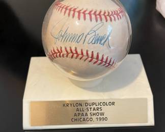 Johnny Bench autographed baseball
