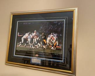 Troy Aikman autographed Dallas Cowboys framed photo - signed and numbered. 304/ 5000