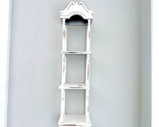 SHABBY CHIC FARMHOUSE WHITE WALL CABINET SHELVING