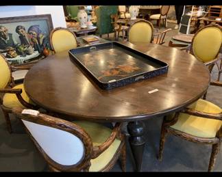 round table and chairs on hold