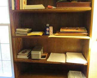Several bookshelves are available
