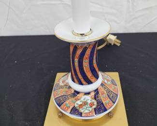 Porcelain Base Candlestick Lamp