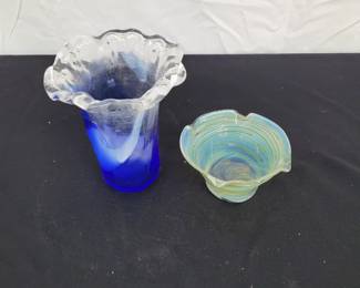 Hand Blown Glass Vases 