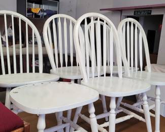 White Wooden Chairs