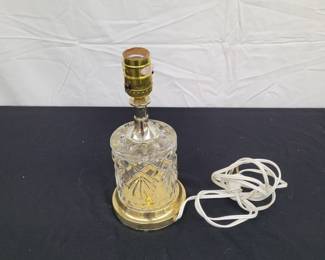 Cut Glass Table Lamp