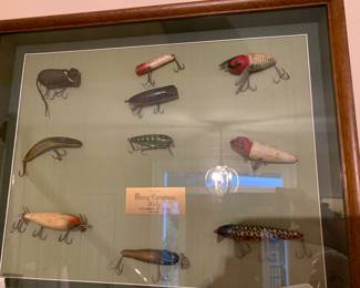 #165	Framed Fishing Lures w/10 Lures - 22x17	 $60.00 
