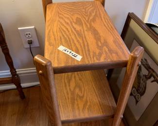 #25	End Table with 3 shelves 16x9x22	 $35.00 
