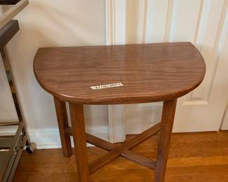 #17	Two Half Round End Tables 27x16x24	 $80.00 
