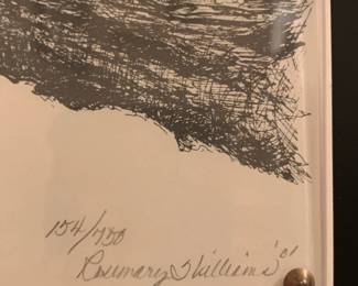 #96	Rosemary Williams Pen and Ink Print 154/750 Eagle	 $75.00 

