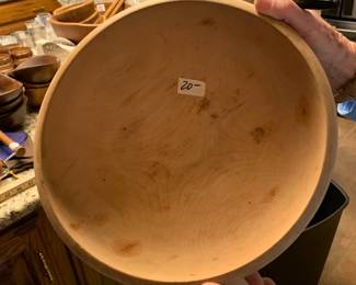 #178	Wooden Dough Bowl - 12x4	 $20.00 
