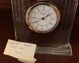 #130	Waterford Mantle Clock  6X6	 $45.00 
